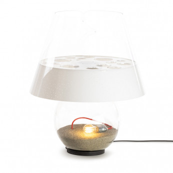 Emporium Lampada da terra da esterno in vetro diffusore in plexiglass grande 1 luce Bonbonne