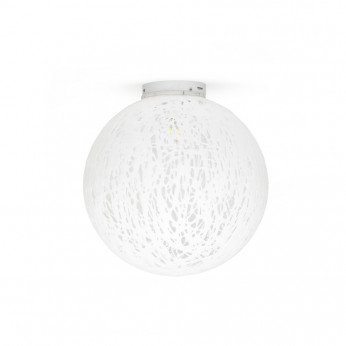 Emporium Plafoniera moderna con diffusore a boccia grande in plexiglass intrecciato Reload