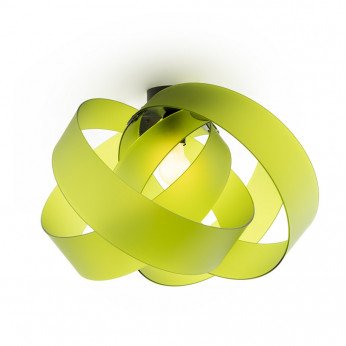 Emporium Plafoniera moderna con diffusore in plexiglass intrecciato Nuvola