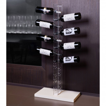 Emporium Portabottiglie da terra in plexiglas dal design moderno Perbacco