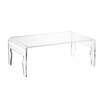 Emporium Tavolino da salotto rettangolare con struttura in plexiglass da design moderno Naif