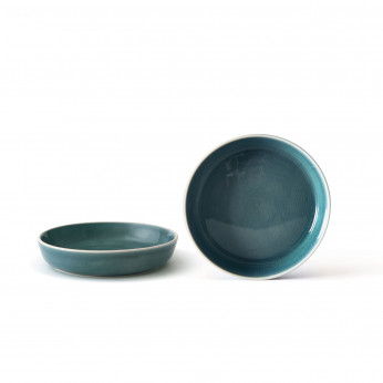 Evviva Set 4 Piatti fondo in ceramica Flora