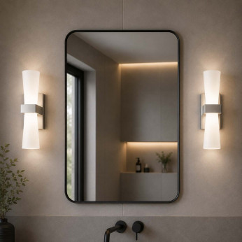 Fabas Luce Applique da parete a LED grande con struttura in metallo dal design moderno Iglesias