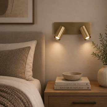Fabas Luce Applique da parete con 2 portalampada dal design moderno Flores