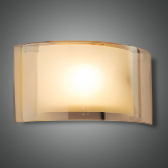 Fabas Luce Applique da parete in metallo e diffusore in vetro dal design moderno Alide