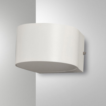 Fabas Luce Applique da parete per esterno a LED con struttura in alluminio e vetro Lao