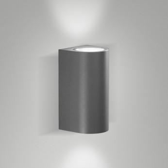 Fabas Luce Applique grande LED da esterno in alluminio con una sorgente Heli