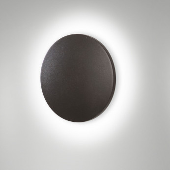 Fabas Luce Applique rotonda a LED da esterno in alluminio dal design moderno Zon