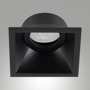 Fabas Luce Faretto da incasso quadrato con portalampada in alluminio Toodle