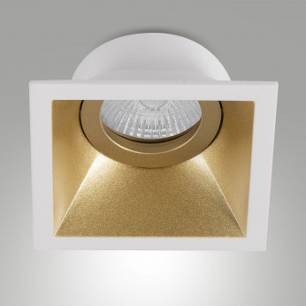 Fabas Luce Faretto da incasso quadrato con portalampada in alluminio Toodle