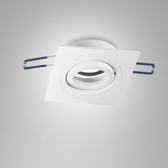 Fabas Luce Faretto da incasso quadrato in alluminio orientabile dal design moderno Davis