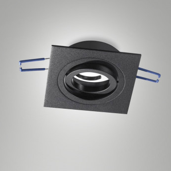 Fabas Luce Faretto da incasso quadrato in alluminio orientabile dal design moderno Davis