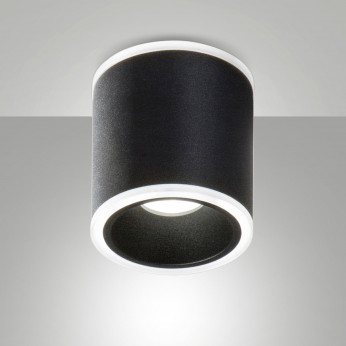Fabas Luce Faretto da soffitto a LED cilindrico in alluminio Paca