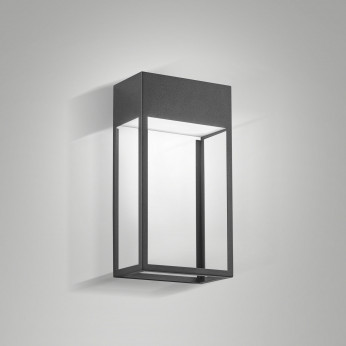 Fabas Luce Lampada a LED da parete per esterno dal design moderno in alluminio Edo