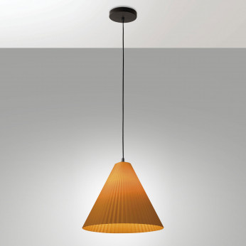 Fabas Luce Lampada a sopensione con struttura in metallo e diffusore a cono in PVC Cone