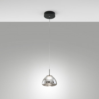 Fabas Luce Lampada a sospensione singola a LED con diffusore in vetro dal design moderno Lucille