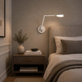 Fabas Luce Lampada da parete orientabile a led dal design moderno ed elegante Regina