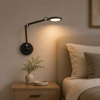 Fabas Luce Lampada da parete orientabile a led dal design moderno ed elegante Regina