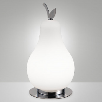 Fabas Luce Lampada da tavolo a LED moderna in metallo e diffusore in vetro soffiato Wilma