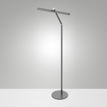 Fabas Luce Piantana a led moderna con struttura in alluminio e diffusore in metacrilato Beba