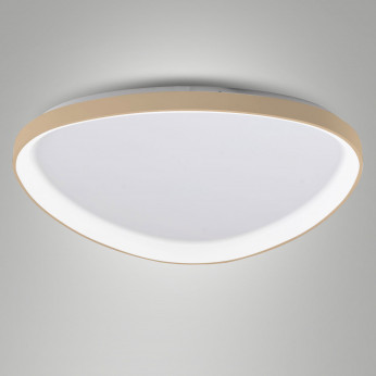Fabas Luce Plafoniera a LED in metallo con diffusore grande in metacrilato Quirk