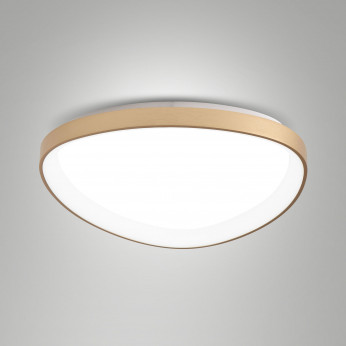 Fabas Luce Plafoniera a LED in metallo con diffusore medio in metacrilato Quirk