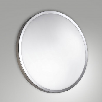 Fabas Luce Plafoniera da soffitto piccola in metallo e diffusore vetro in lastra Plaza