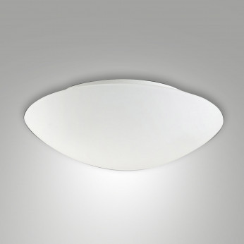 Fabas Luce Plafoniera grande LED rotonda in metallo e diffusore in vetro design moderno Pandora