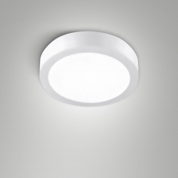 Fabas Luce Plafoniera media rotonda a LED da soffitto con struttura in alluminio sottile Nicole