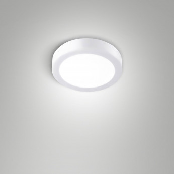 Fabas Luce Plafoniera piccola rotonda a LED da soffitto con struttura in alluminio sottile Nicole