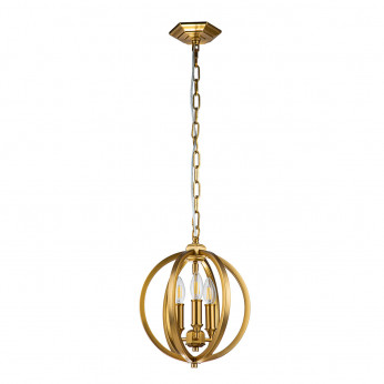 Feiss Lampadario moderno piccolo in acciaio con diffusore a 3 luci Corinne