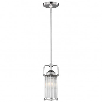 Feiss Lampada a sospensione mini in acciaio con diffusore in vetro a LED a 2 luce G9 Paulson