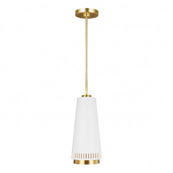 Feiss Lampada a sospensione moderna con singolo diffusore in acciaio Carter