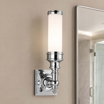 Feiss Lampada da parete da bagno struttura in acciaio con 1 diffusore a LED G9 Payne