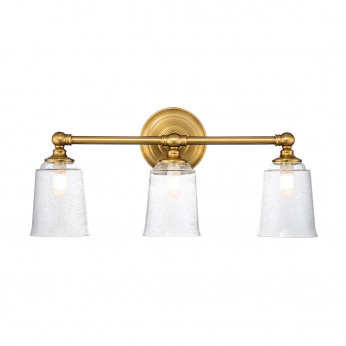 Feiss Lampada da parete in acciaio con 3 diffusori in vetro luce a LED G9 Huguenot Lake