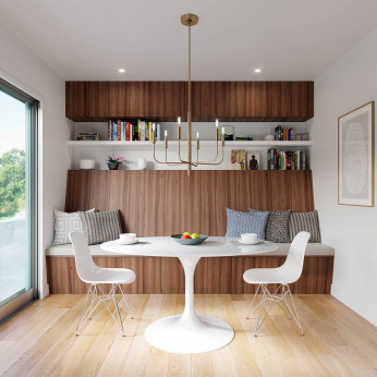 Feiss Lampadario moderno medio con struttura in acciaio con 6 diffusori Brianna