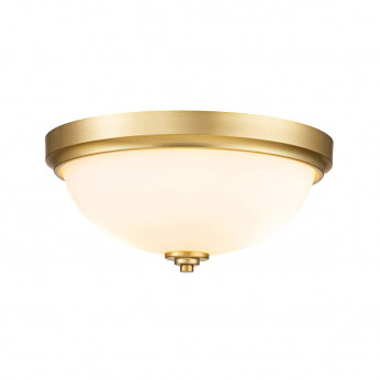 Feiss Plafoniera per bagno struttura in acciaio con diffusore in vetro con 2 lampadine Malibù