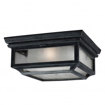 Feiss Plafoniera rustica da esterno con struttra in resina e diffusore in vetro Shepherd