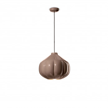 FerroLuce Lampada a sospensione con diffusore grande in ceramica dal design moderno Afoxé