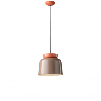 FerroLuce Lampada a sospensione dal design moderno con diffusore in ceramica Corcovado
