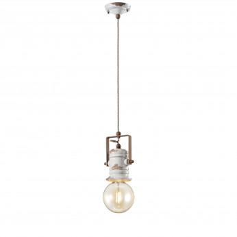 FerroLuce Lampada a sospensione in ceramica in stile industrial Urban