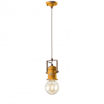 FerroLuce Lampada a sospensione in ceramica in stile industrial Urban