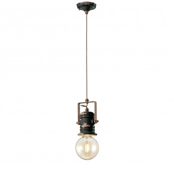 FerroLuce Lampada a sospensione in ceramica in stile industrial Urban