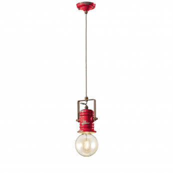 FerroLuce Lampada a sospensione in ceramica in stile industrial Urban