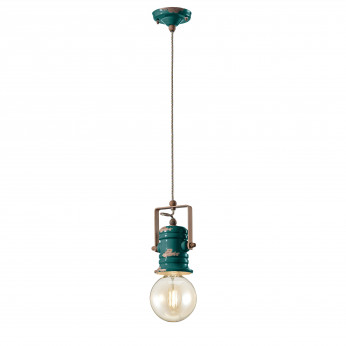 FerroLuce Lampada a sospensione in ceramica in stile industrial Urban