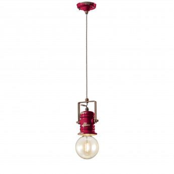 FerroLuce Lampada a sospensione in ceramica in stile industrial Urban