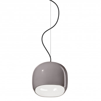 FerroLuce Lampada a sospensione piccola con diffusore in ceramica dal design moderno decò Ayrton