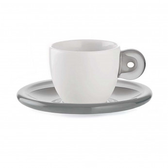 Guzzini Set 6 tazzine caffé con piattini Gocce