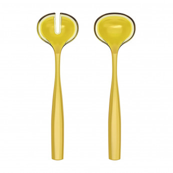 Guzzini Set posate per insalata in eco-plastica dal design moderno Dolcevita