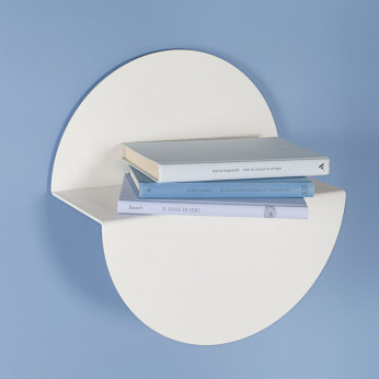 Formae Mensola grande in acciaio verniciato in stile moderno "Half Moon"